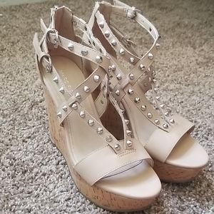 BRAND NEW Marc Fisher Studded Wedges